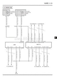 2019年上汽大通D60电路图-5.24 诊断接口系统 
