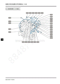 2018年上汽大通G50线束端子图-4.5 发动机线束1.5T国五