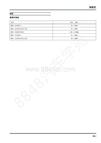 2018年上汽大通G50维修手册-保险杠