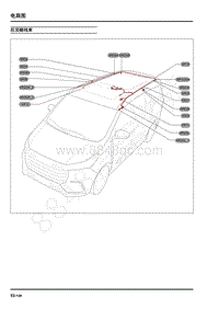 2019年上汽大通G20端子图连接器-后顶棚线束
