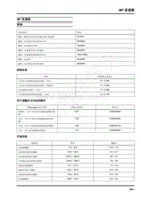 2021年上汽大通G10 维修手册6MT变速箱-规格