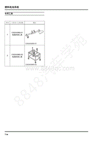 2021年上汽大通EuNIQ7维修手册-燃料电池系统专用工具