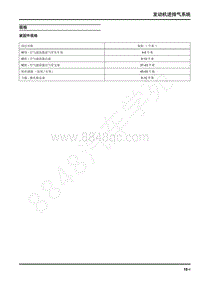 2022年上汽大通D60维修手册-发动机进排气系统