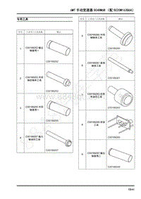 2021年上汽大通T90维修手册-6MT手动变速器SC48M6-专用工具