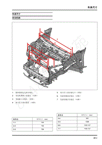 2022年上汽大通D60维修手册-车身尺寸