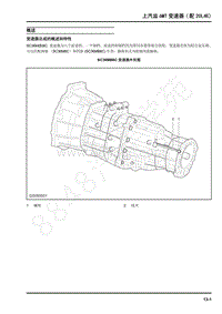 2022年上汽大通D90维修手册-上汽齿6MT变速器 配20L4E -概述