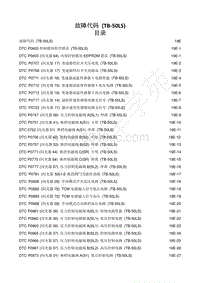 2014-2020年江西五十铃D-MAX维修手册-变速器 （TB-50LS -19E 故障代码