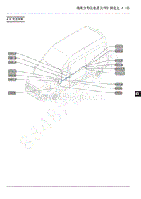 2019年上汽大通V90电路图-4.9 底盘线束 