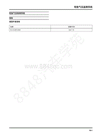 2022年上汽大通MIFA9维修手册-轮胎气压检测系统