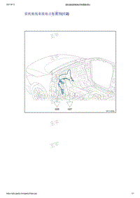 2021年吉利帝豪EV PRO-接地点布置-接地点布置图-前机舱线束接地点布置图 续2 