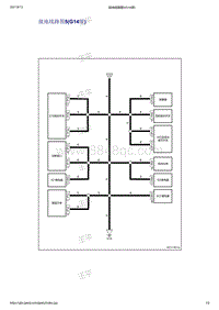 2021年吉利帝豪EV PRO-接地点布置-接地点线路图-接地线路图5 G14续 