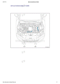 2021年吉利帝豪EV PRO-接地点布置-接地点布置图-蓄电池负极线束接地点布置图