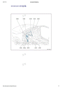 2021年吉利帝豪EV PRO-线束及其连接布置-前机舱线束-前机舱线束布置图 续3 