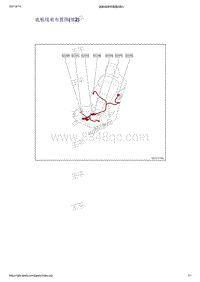 2021年吉利帝豪EV PRO-线束及其连接布置-底板线束-底板线束布置图 续2 