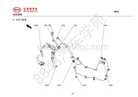 2020年全新比亚迪秦-02-整车线束图-03-右前门线束