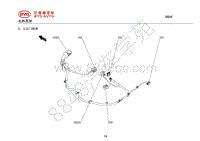 2020年全新比亚迪秦-02-整车线束图-02-左后门线束