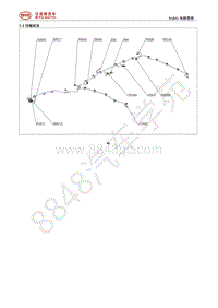 2019年全新一代比亚迪宋EV电路图-03-整车线束图-3.8-顶棚线束