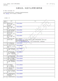 2015-2017年福特野马-413-仪表装置和警告系统-06-仪器仪表 讯息中心和警告蜂鸣器