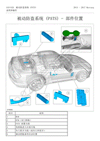 2015-2017年福特野马-419-电子功能组-13-被动防盗系统（PATS）-部件位置