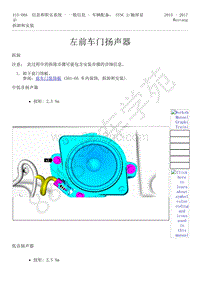 2015-2017年福特野马-415-信息和娱乐系统-18-左前车门扬声器