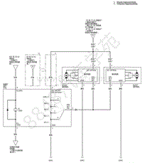 2018年款本田凌派-41-前照灯调平系统电路图-不带自动调平和无钥匙进入系统2