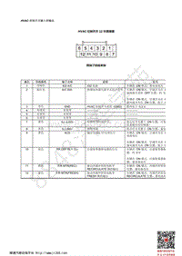 2018年款本田凌派-23-HVAC 控制开关输入和输出插接器-HVAC 控制开关输入和输出插接器