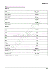 2018年上汽大通G50维修手册-03-变速器-03-5手动变速器