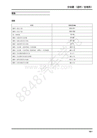 2018年上汽大通D90维修手册-18-分动器（适时 全地形）