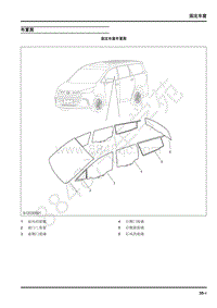 2018年上汽大通G50维修手册-11-外饰装置-11-3固定车窗