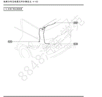 2019年上汽大通G50-04-线束分布及电器元件针脚定义-4.14 后背门转左接线束