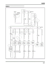 2018年上汽大通V80电路图-欧Ⅵ-05-电路图-38-外部灯光