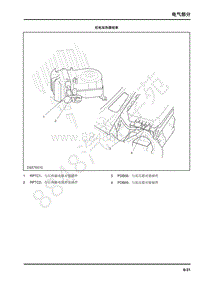 2019年上汽大通EV80电路图-02-线束布置图-后电加热器线束