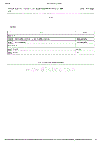 2015年长安福特锐界-03.05-燃油系统- 一般信息