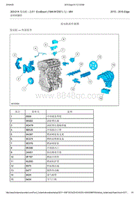 2015年长安福特锐界-303-01A 发动机2.0升 EcoBoost 184kW250马力 - MI4-发动机组件视图