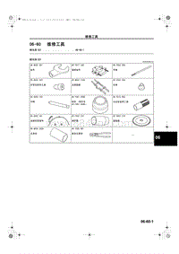 2011年长安马自达星骋-转向系统-06-60 维修工具