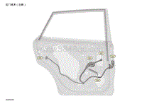 2021年东风日产骐达-线束图-后门线束（左侧）