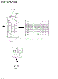 2021年东风日产骐达-电源 保险丝-保险丝盒-接线盒 JB IS 保险丝 接头和端子布置