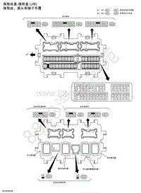 2020年日产楼兰混动-电源 保险丝-保险丝盒-接线盒 JB 保险丝 接头和端子布置