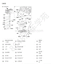 2017年郑州日产纳瓦拉-发动机结构QR25DE-08-单元的解体和组装-8.2-缸体分解图