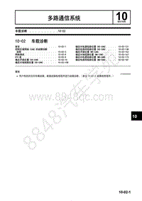 2017年一汽马自达CX-4-1.车间手册-多路通信系统