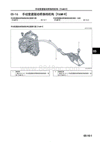 2017年长安马自达昂克赛拉-06-变速器 驱动桥-05-16 手动变速驱动桥换档机构（F66M-R）