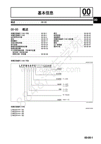 2017年一汽马自达CX-4-1.车间手册-基本信息