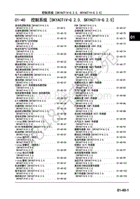2017年一汽马自达CX-4发动机-01-40 控制系统
