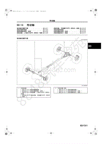 2013-2014年长安马自达CX-5传动系和车桥-03-13-传动轴