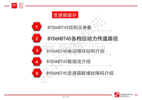 比亚迪唐DM动力总成技术培训-02-变速箱部分-02-BYD6HDT45各档位动力传递路径