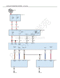 2010年克莱斯勒300 LX）电路图-催化剂监控系统-2.7升 3.5升