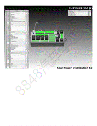 2011年克莱斯勒300 LX）电路图-后部配电中心布局视图