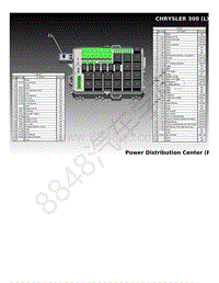 2011年克莱斯勒300 LX）电路图-前部配电中心布局视图