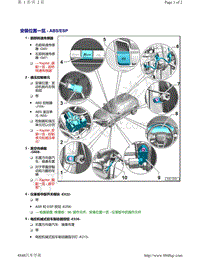 奥迪Q5L（87I 87U）-安装位置一览 - ABS ESP