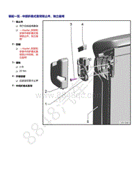 奥迪Q5L（87I 87U）-装配一览 - 中部折叠式靠背锁止件 独立座椅